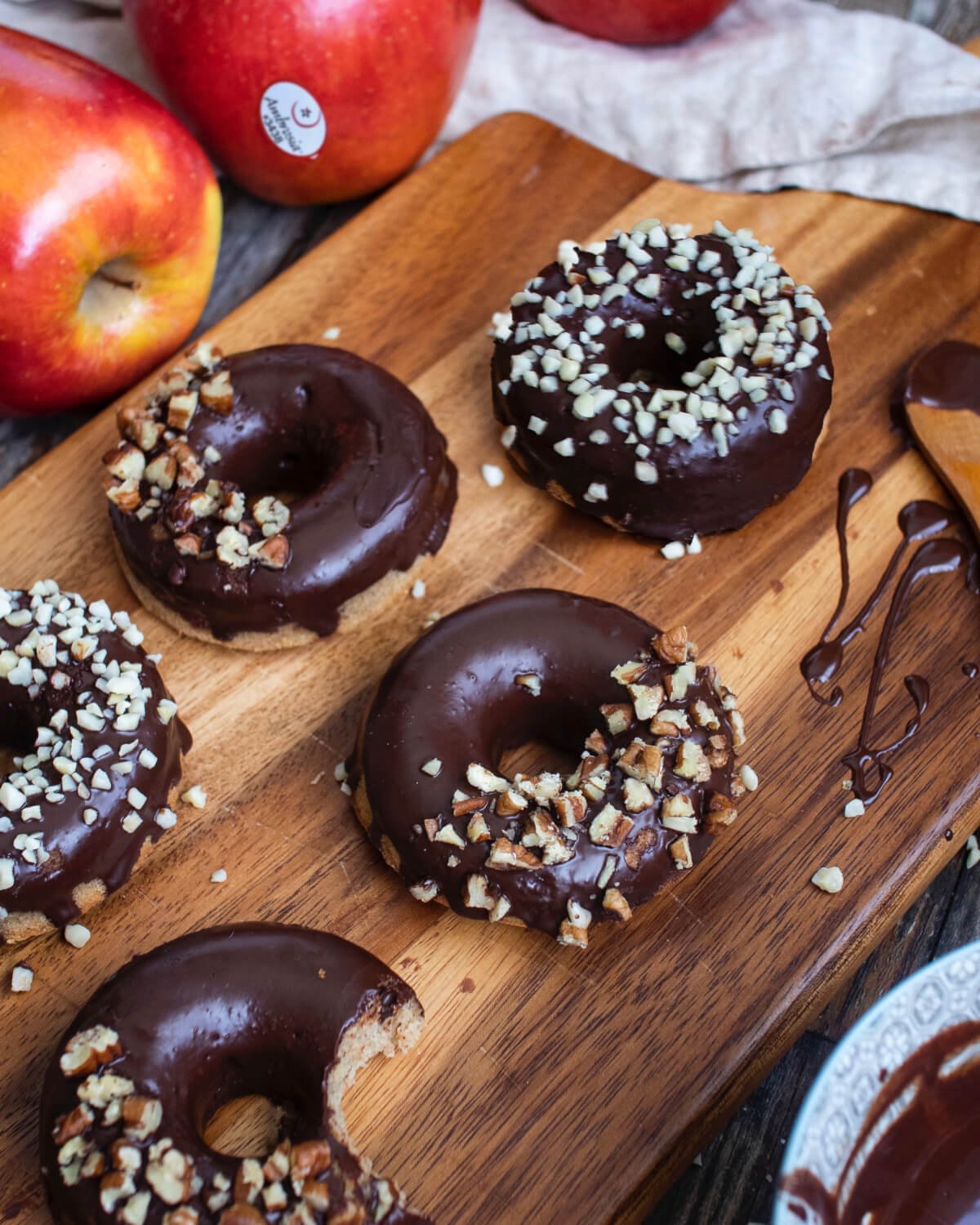 donuts saludables de chocolate