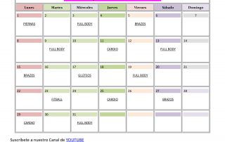 calendario ejercicios para embarazada mes 3